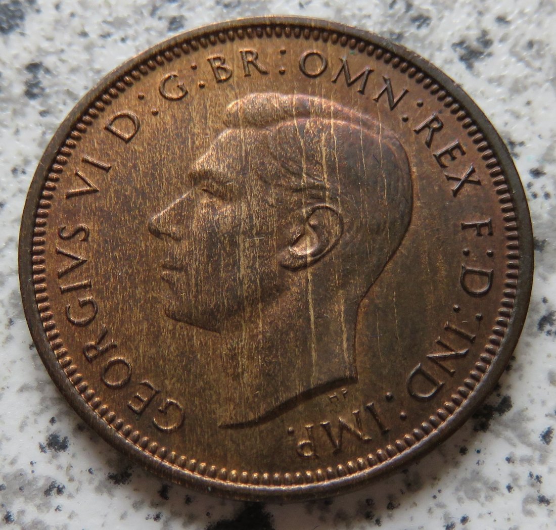  Großbritannien 1/2 Penny 1941 / Großbritannien half Penny 1941, Erhaltung   