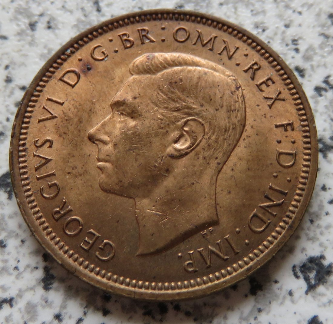  Großbritannien 1/2 Penny 1942 / Großbritannien half Penny 1942, Erhaltung   