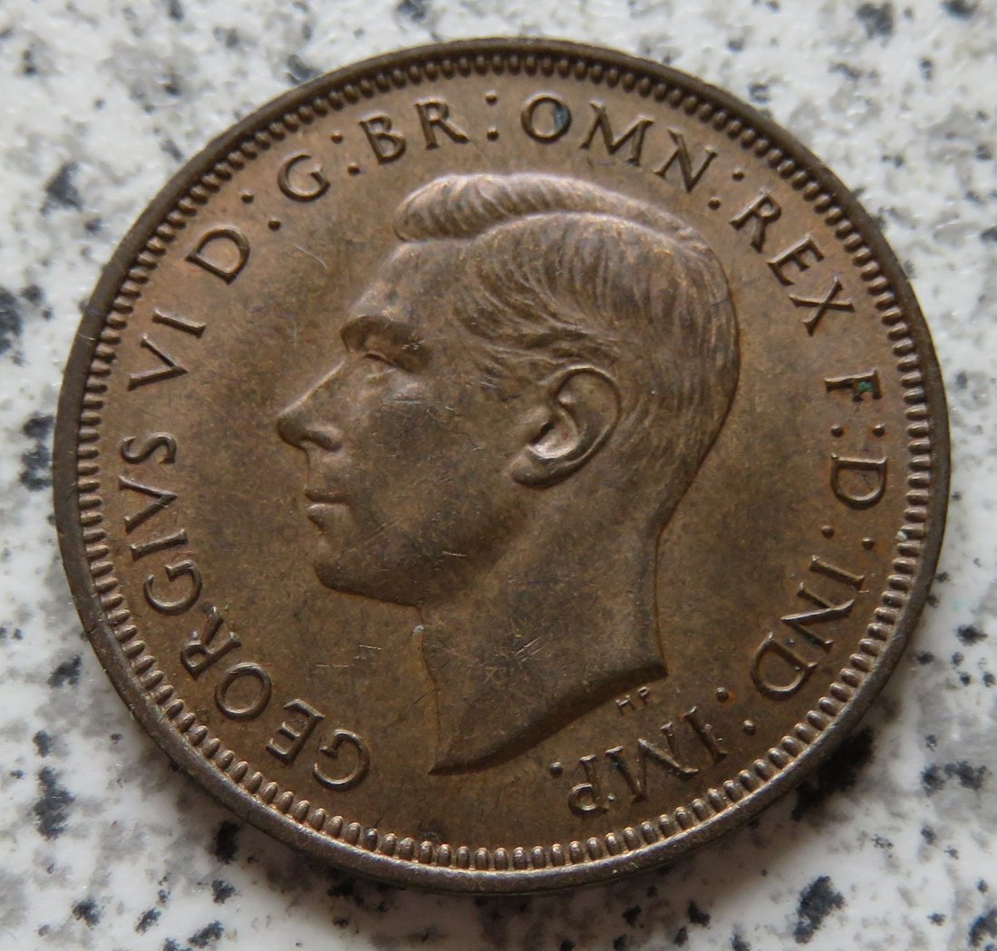  Großbritannien 1/2 Penny 1946 / Großbritannien half Penny 1946, Erhaltung   