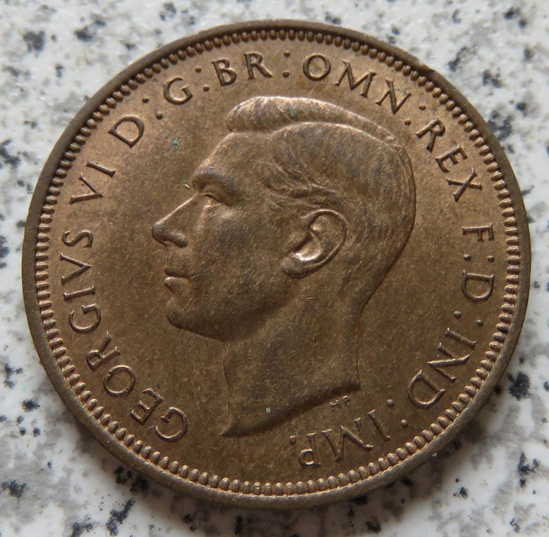  Großbritannien 1/2 Penny 1948 / Großbritannien half Penny 1948, Erhaltung   