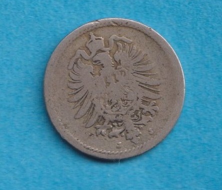  Kaiserreich 5 Pfennig 1876 J   