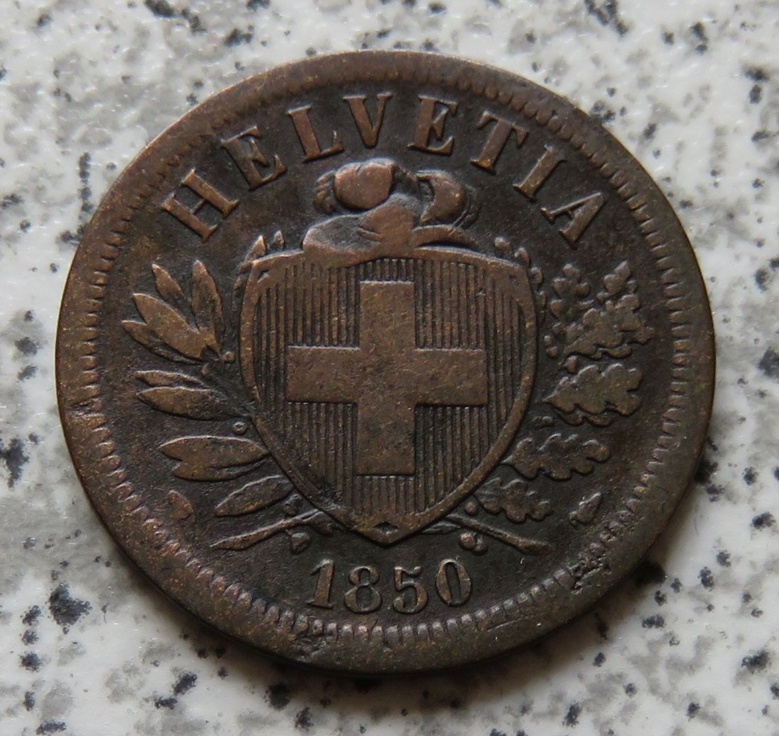  Schweiz 2 Rappen 1850 A   