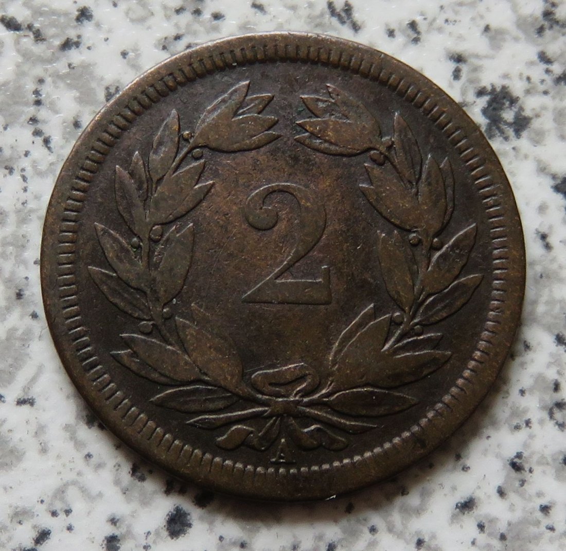  Schweiz 2 Rappen 1850 A   