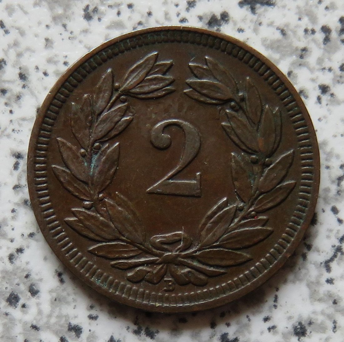  Schweiz 2 Rappen 1900 B   