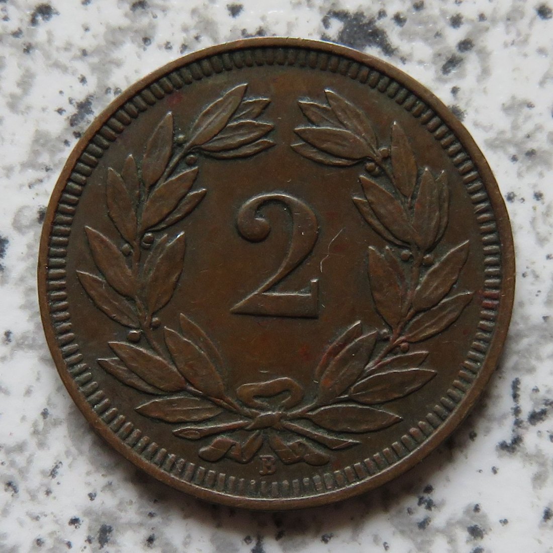  Schweiz 2 Rappen 1904 B   