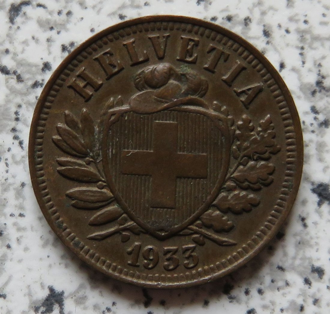  Schweiz 2 Rappen 1933 B   