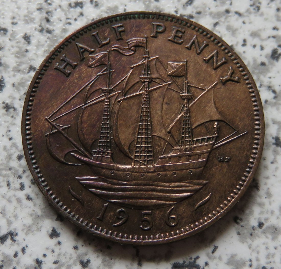  Großbritannien 1/2 Penny 1956 / Großbritannien half Penny 1956   