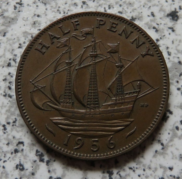  Großbritannien 1/2 Penny 1956 / Großbritannien half Penny 1956   