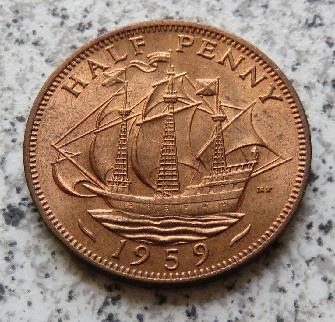  Großbritannien 1/2 Penny 1959 / Großbritannien half Penny 1959   