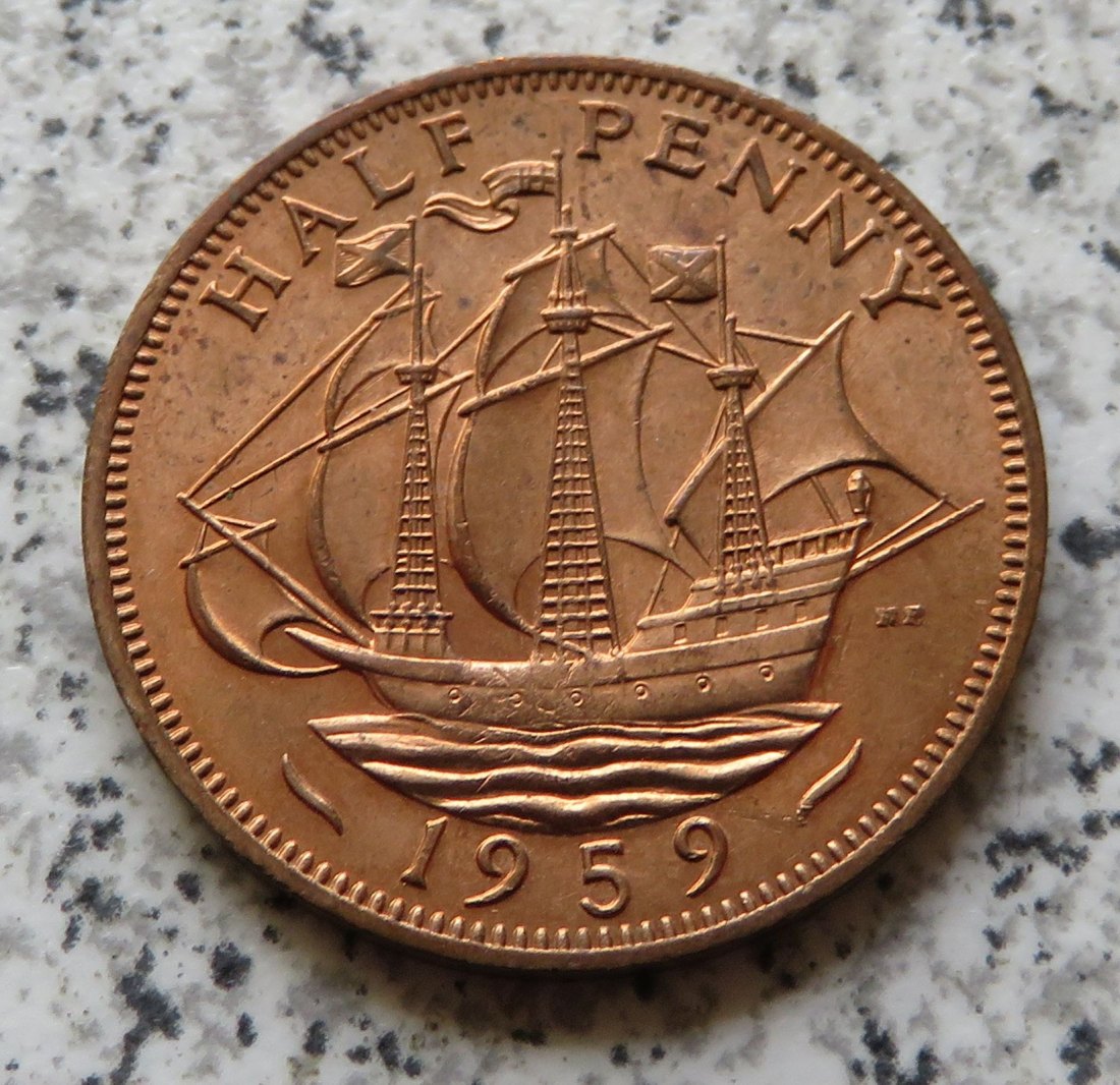  Großbritannien 1/2 Penny 1959 / Großbritannien half Penny 1959   