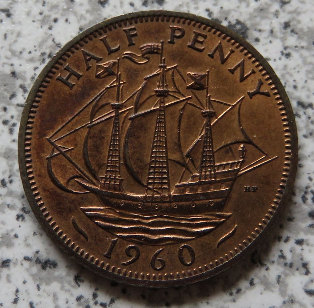  Großbritannien 1/2 Penny 1960 / Großbritannien half Penny 1960   