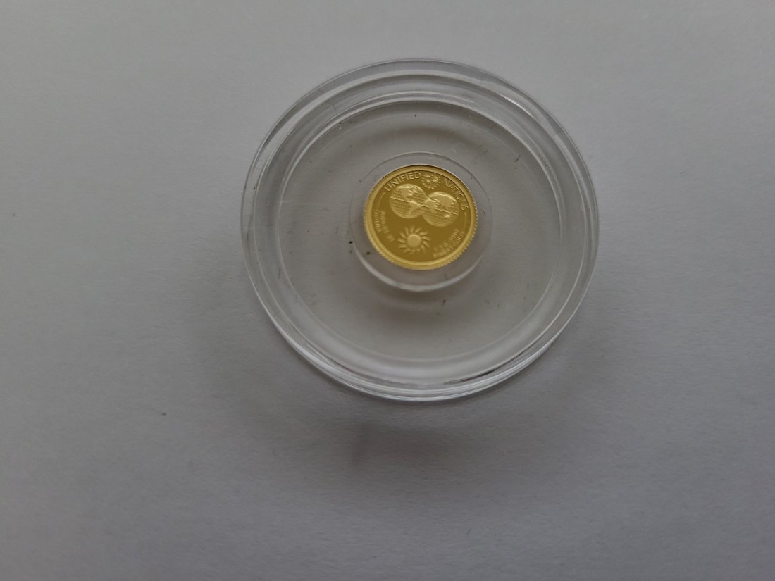  1000 Francs 2020 Sonne Unified Nation Goldmünze 0,5g 9999 Guinea Spittalgold9800 (5525   