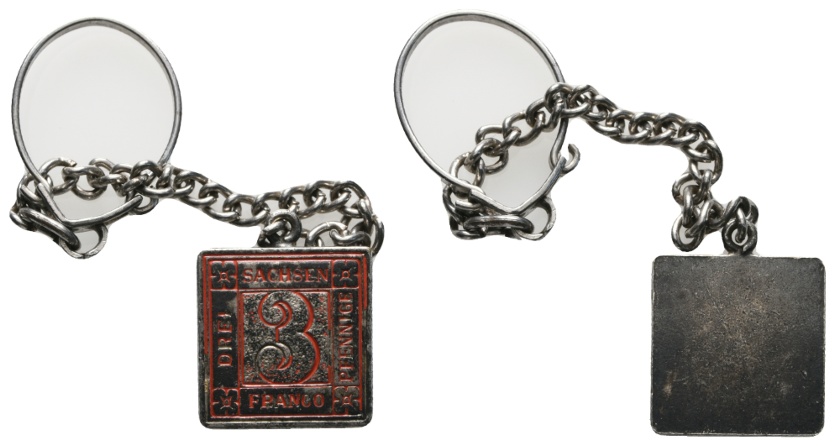  Anhänger; 3 Sachsen Pfennig Franco   