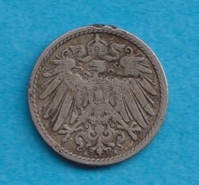  Kaiserreich 5 Pfennig 1902 A   