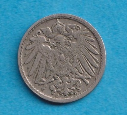  Kaiserreich 5 Pfennig 1906 D   