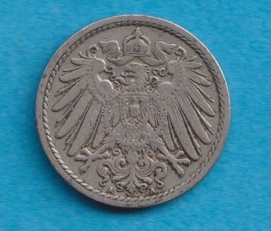  Kaiserreich 5 Pfennig 1911 A   