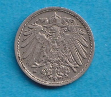  Kaiserreich 5 Pfennig 1913 D   