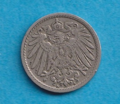 Kaiserreich 5 Pfennig 1914 A   