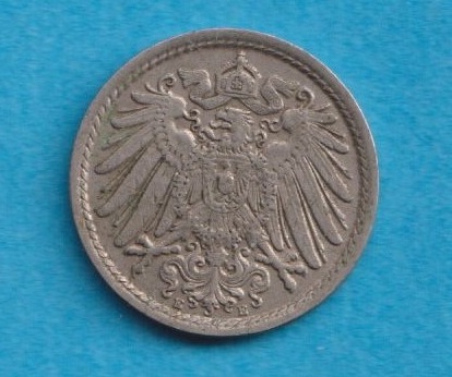  Kaiserreich 5 Pfennig 1914 E   