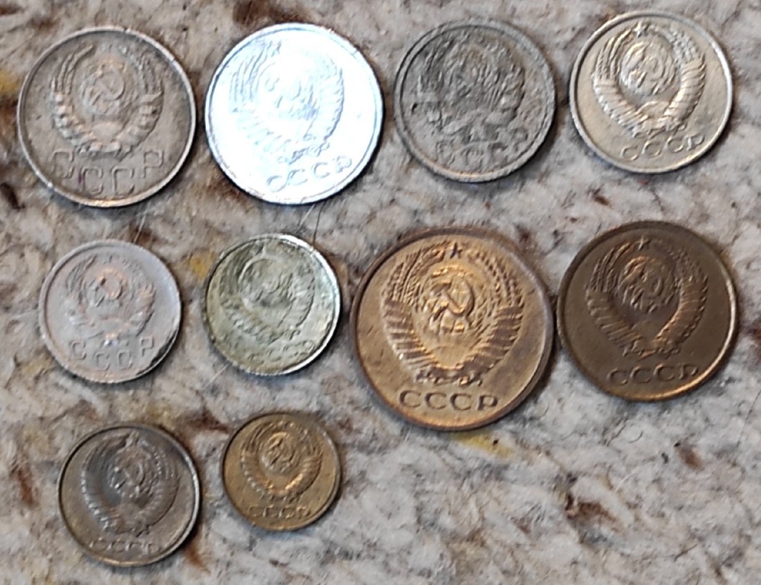  UDSSR Münzlot mit 10 verschiedenen Münzen   