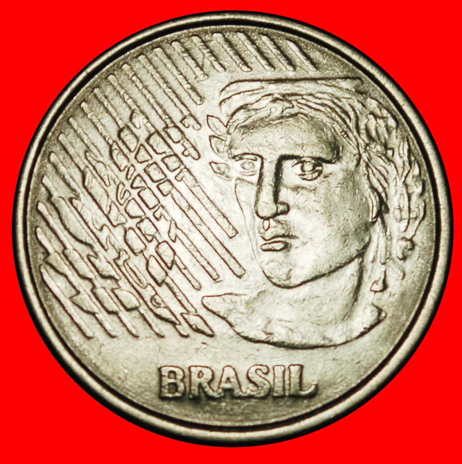  Ⰺ LORBEERKOPF (1994-1997): BRASILIEN ★ 5 CENTAVO 1996! STEMPEL I KEIN KLEINER KOPF!★OHNE VORBEHALT!   