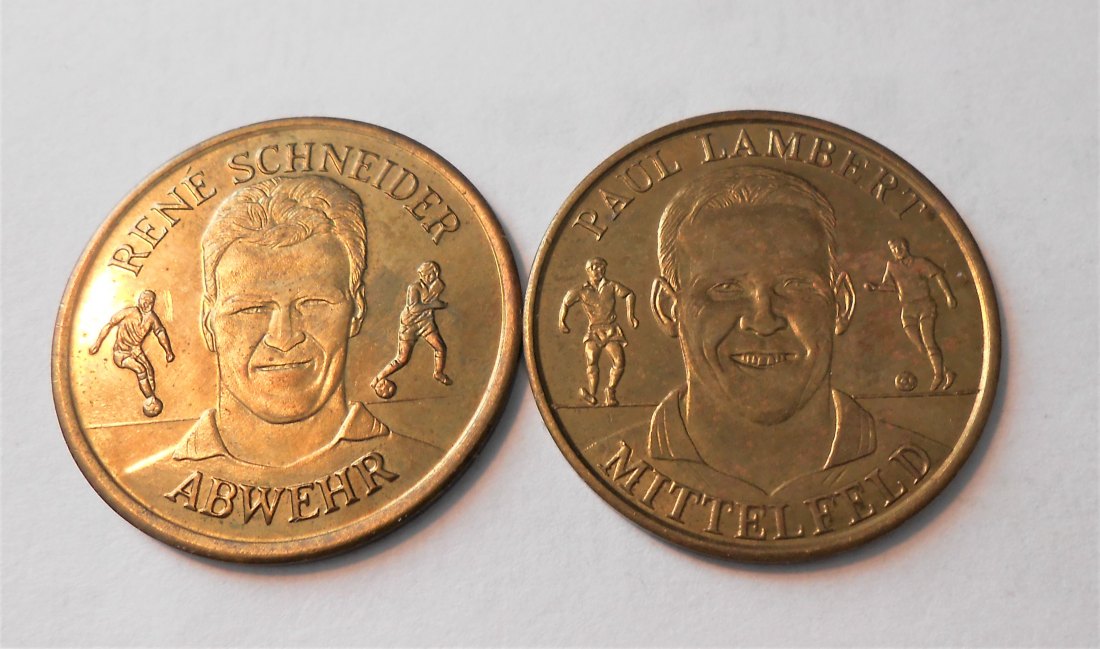  #MED41 Medaille Shell Borussia Dortmund 2 Stück Motiv BVB 09 Fußball   