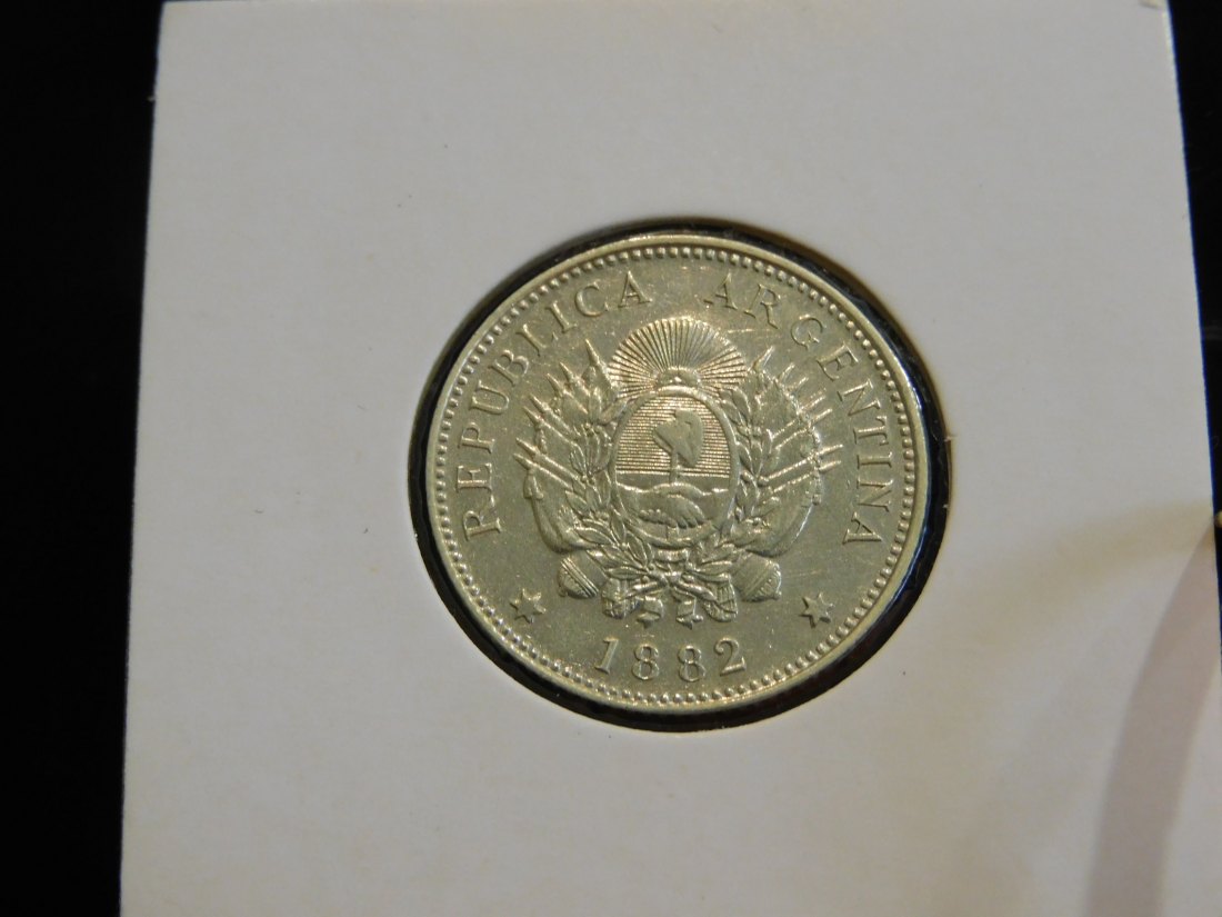 ARGENTNA 20 CENTAVOS 1882.GRADE-PLEASE SEE PHOTOS.   