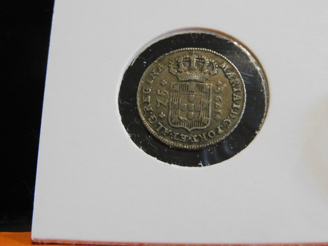  PORTUGAL AZORES 75 REIS 1794.GRADE-PLEASE SEE PHOTOS.   