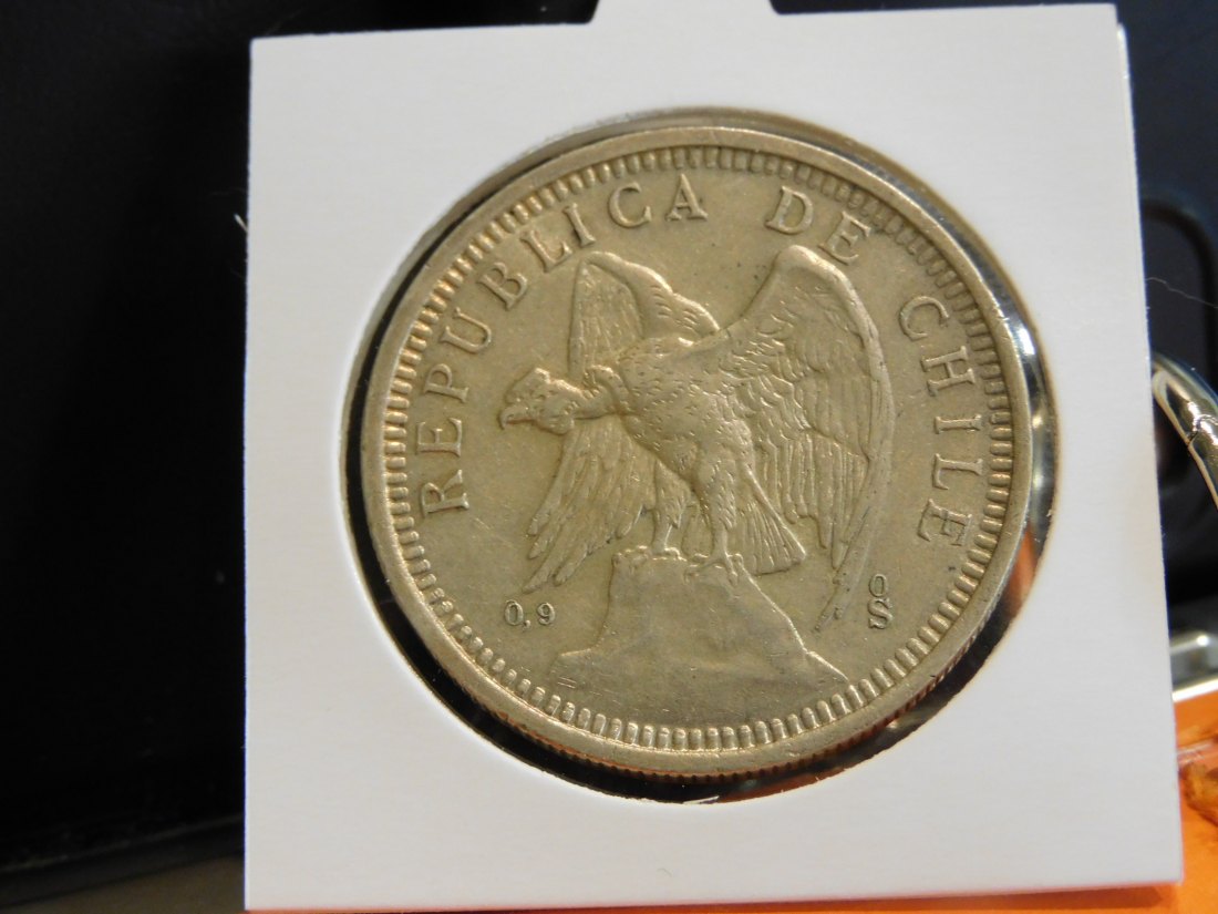  CHILE 5 PESOS 1927.GRADE-PLEASE SEE PHOTOS.   