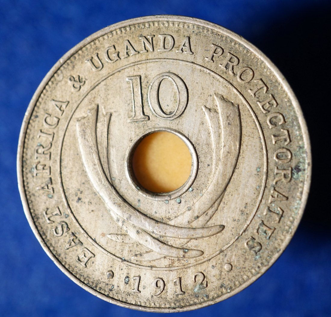  British East Africa & Uganda, 10 Cents 1912 H, Erhaltung!   