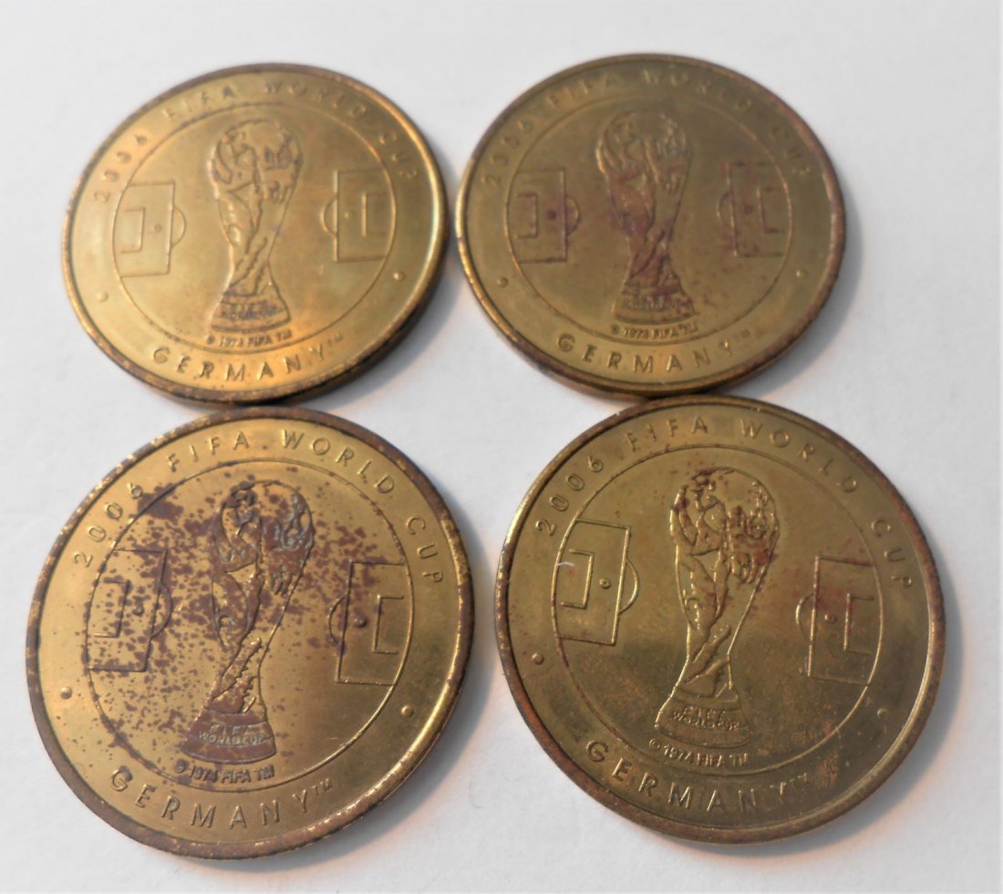  #MED45 Medaille Deutschland 4 Stück Teilnehmer der FIFA-WM Deutschland 2006   