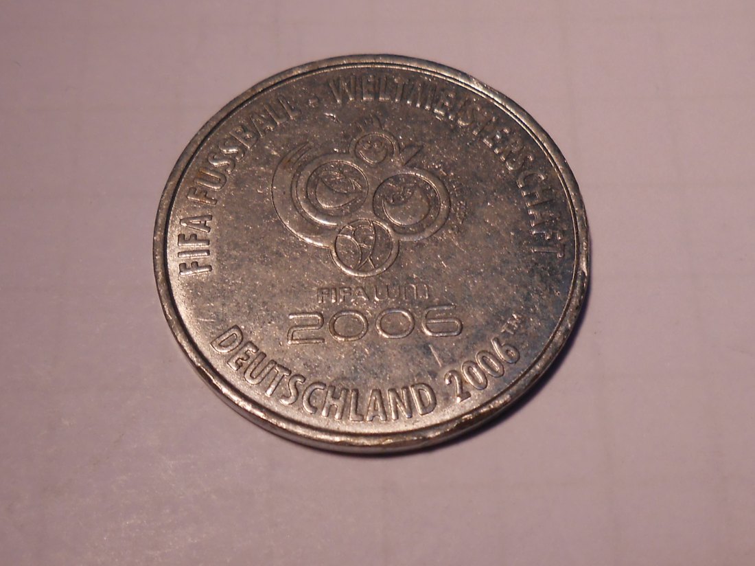  #MED47 Medaille 1 Stück FIFA-WM Deutschland 2006, Städtebezeichnung München   