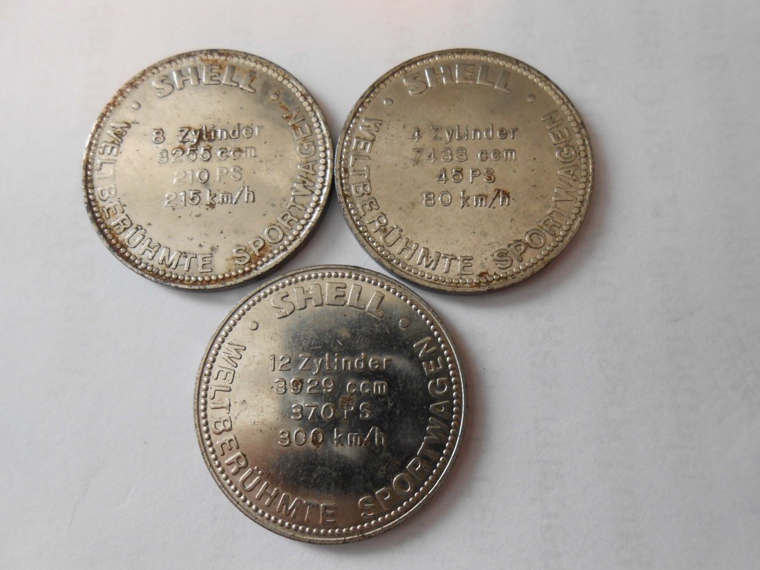  #MED49 Shell Jeton Weltberühmte Sportwagen   