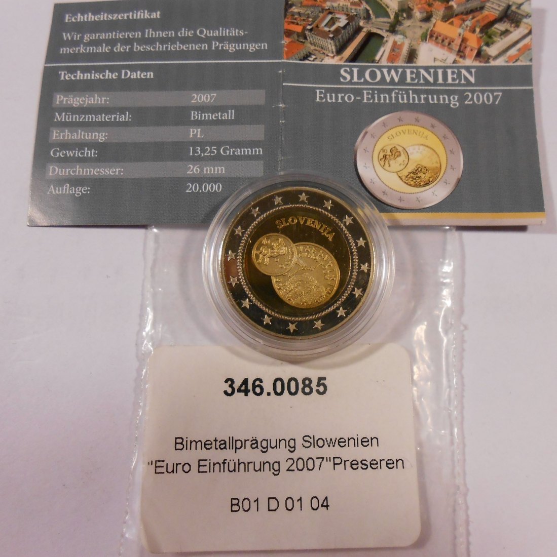  #MED55 Slowenien Euro Einführung Preseren   