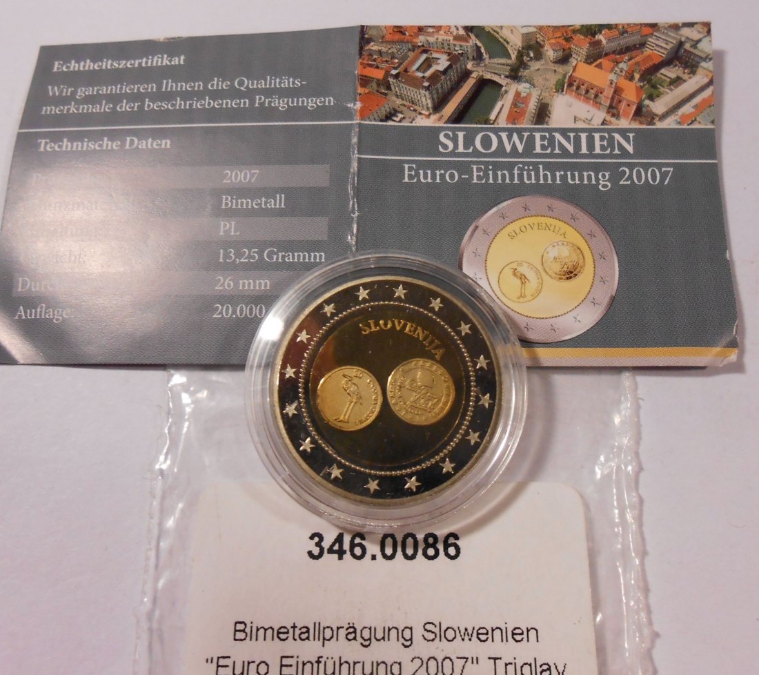  #MED56 Slowenien Euro Einführung Triglav   