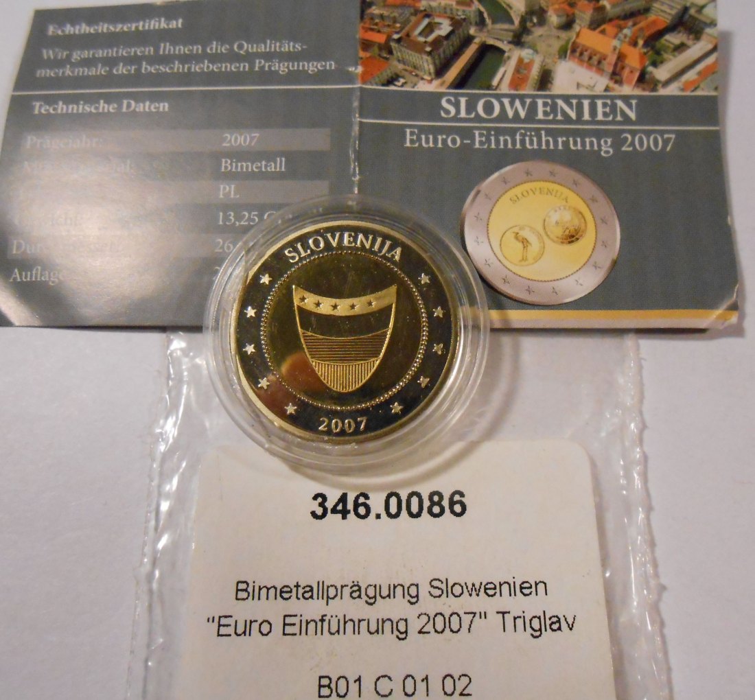  #MED56 Slowenien Euro Einführung Triglav   