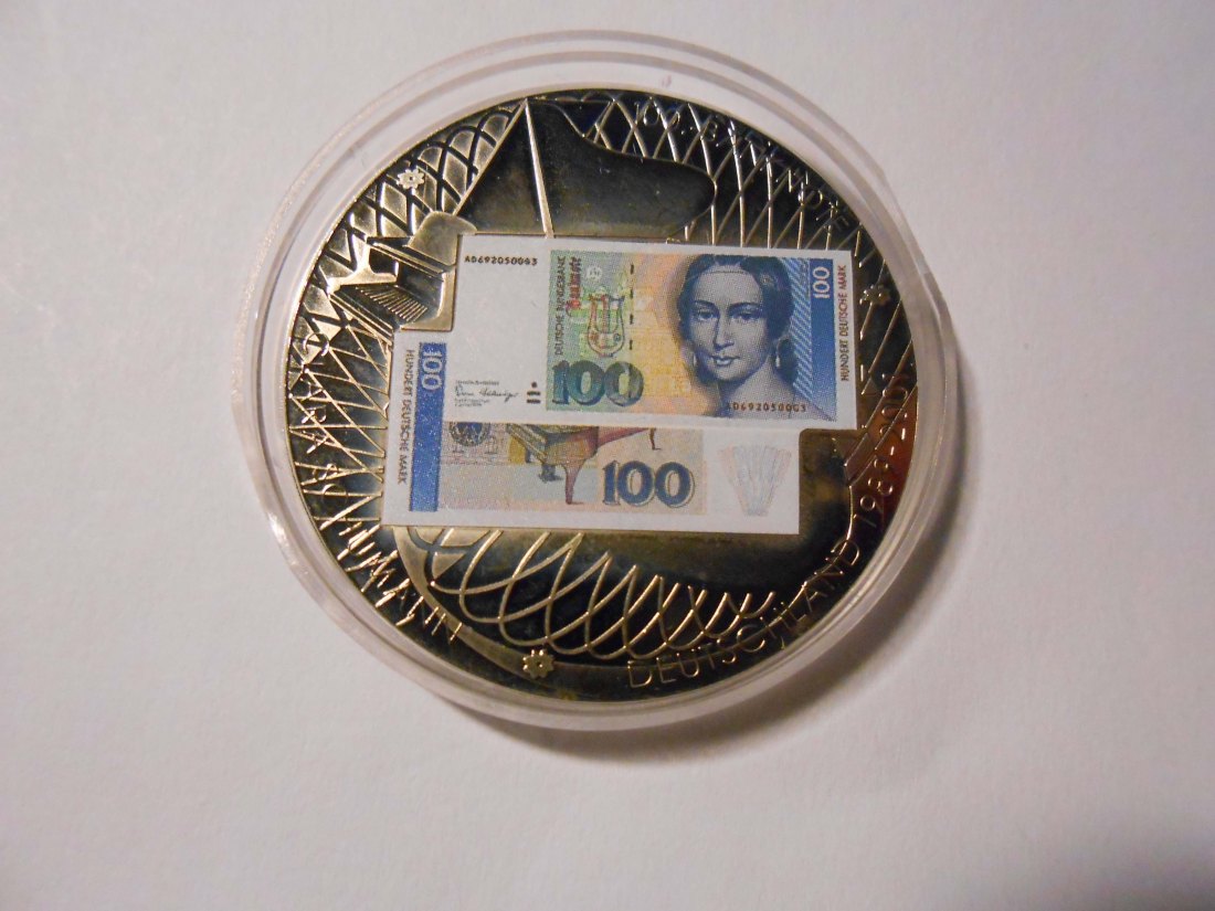  #MED60 Medaille Deutschland  Abschied einer Währung 100 DM   