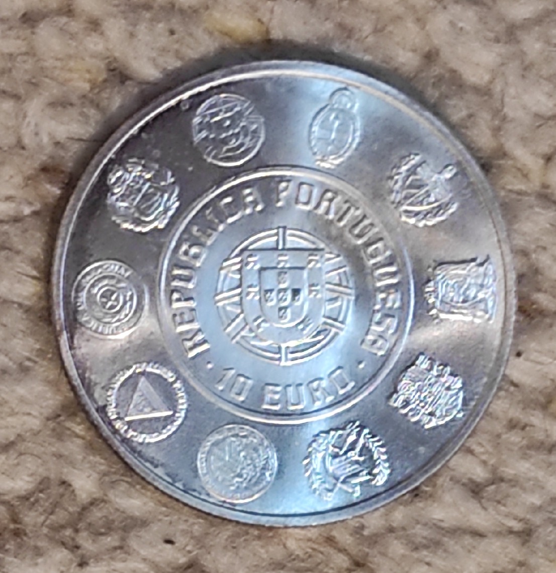  Portugal 10 € 2003, SILBER, Ibero Amerika Nautik   