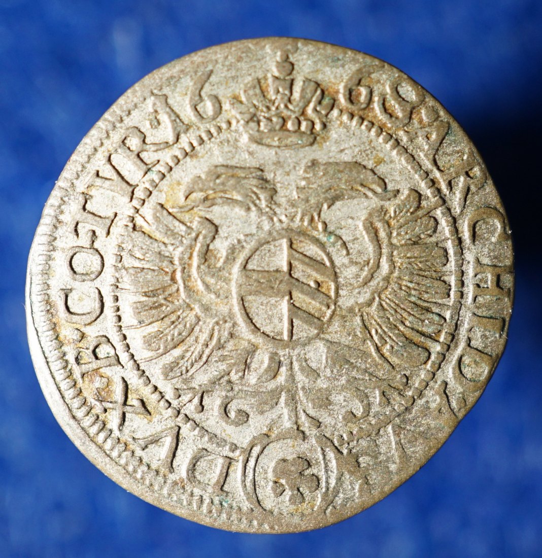  Österreich (HRR), 1 Kreuzer 1668 Wien, Leopold I., selten!   