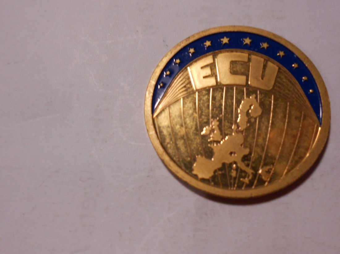  #MED61 Medaille Europa ECU 2000, Farb-ECU   
