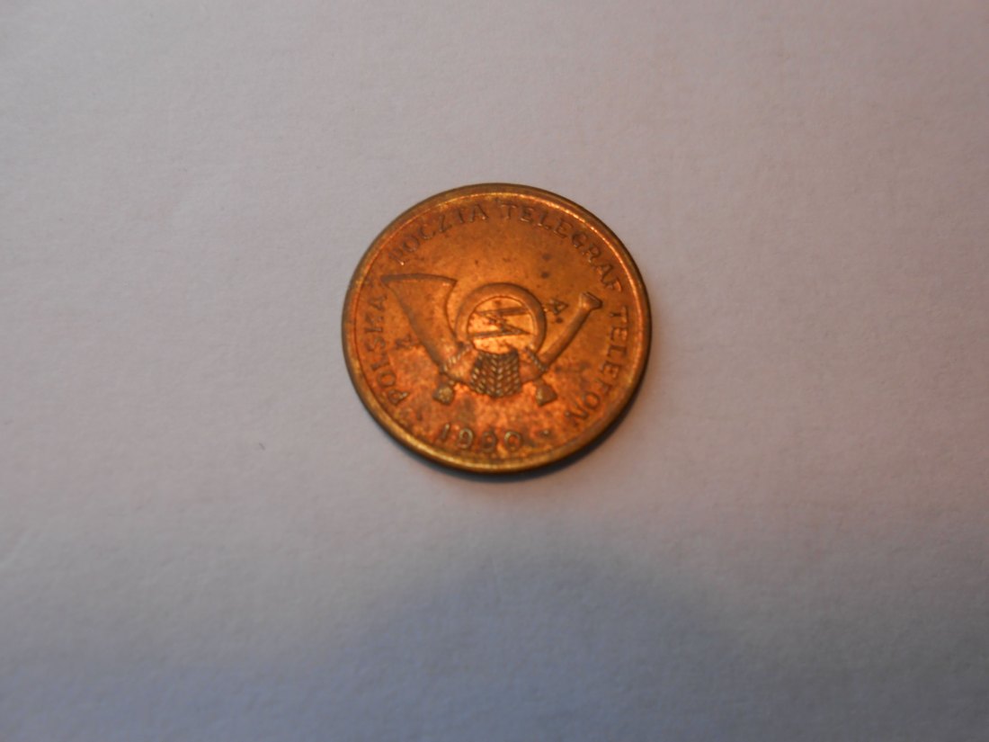  #MED66 Servicetoken Wertmarke Telefonmünze Polen 1990   