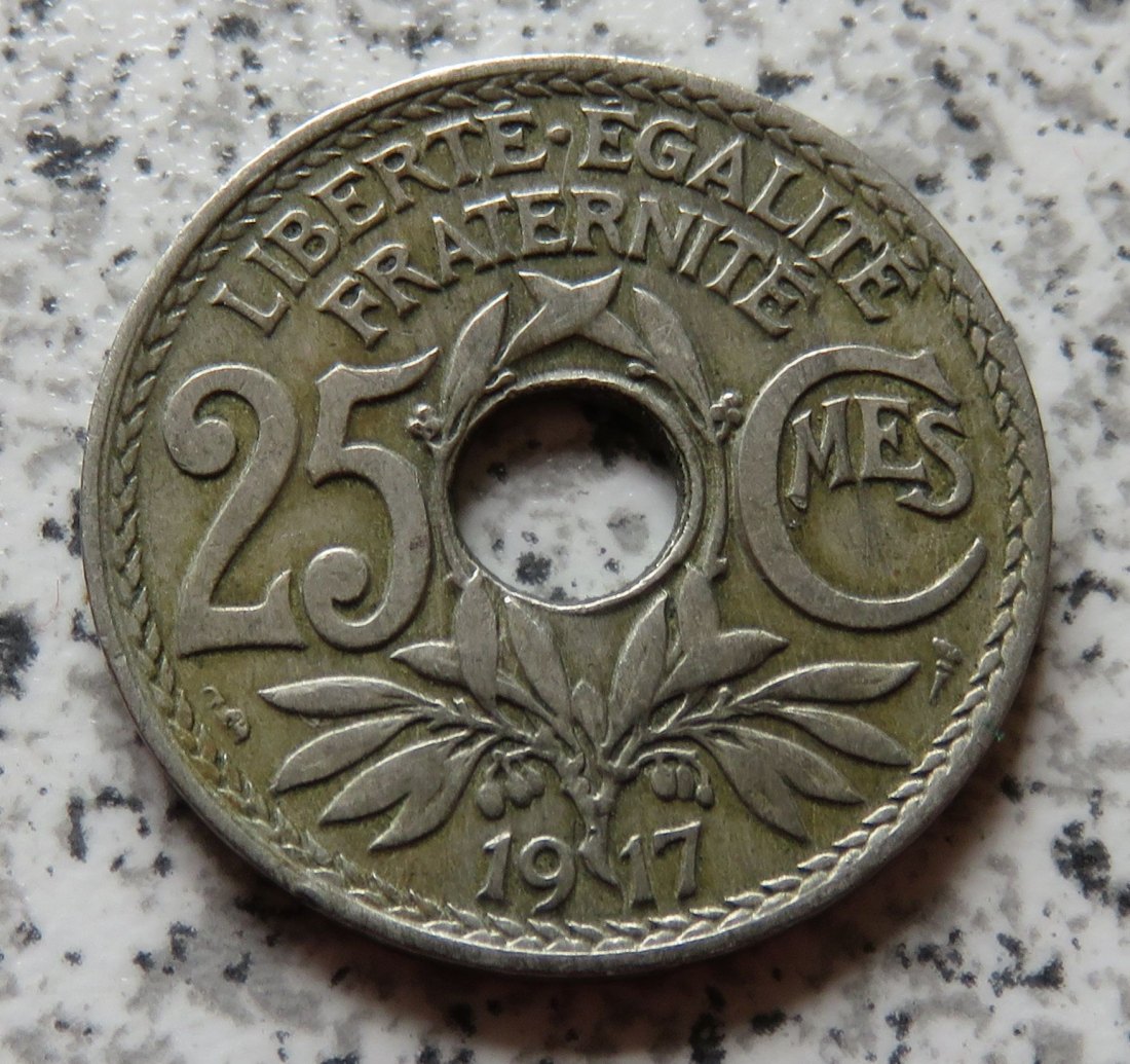  Frankreich 25 Centimes 1917   