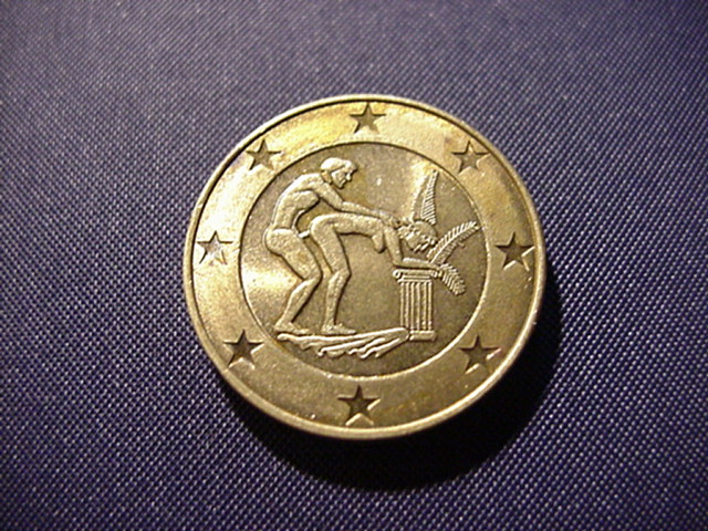  Erotische Münze M H   