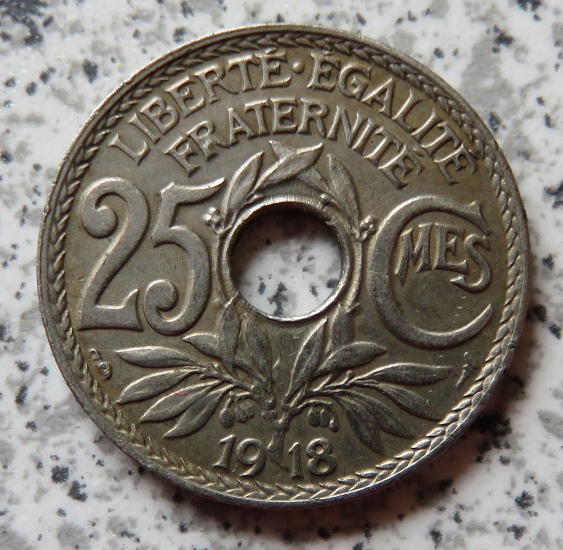  Frankreich 25 Centimes 1918   