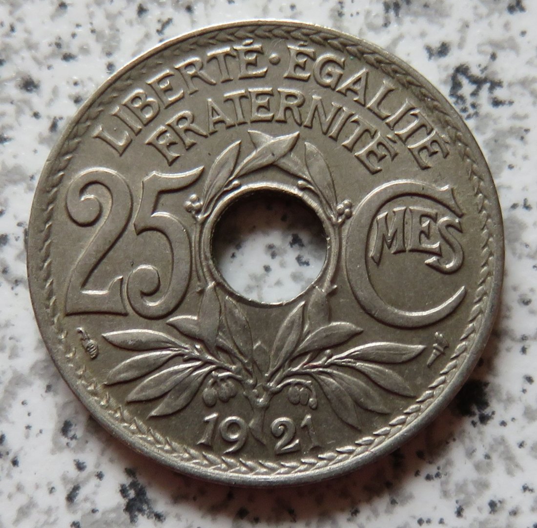  Frankreich 25 Centimes 1921   