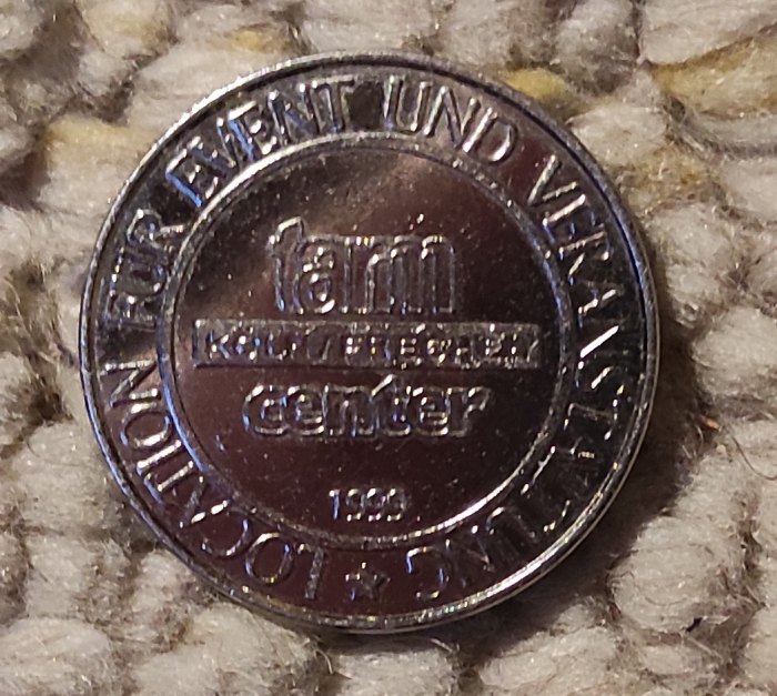  z48: Münze Tarm Center Köln 1999 Location für Veranstaltungen Köln/Frechen   