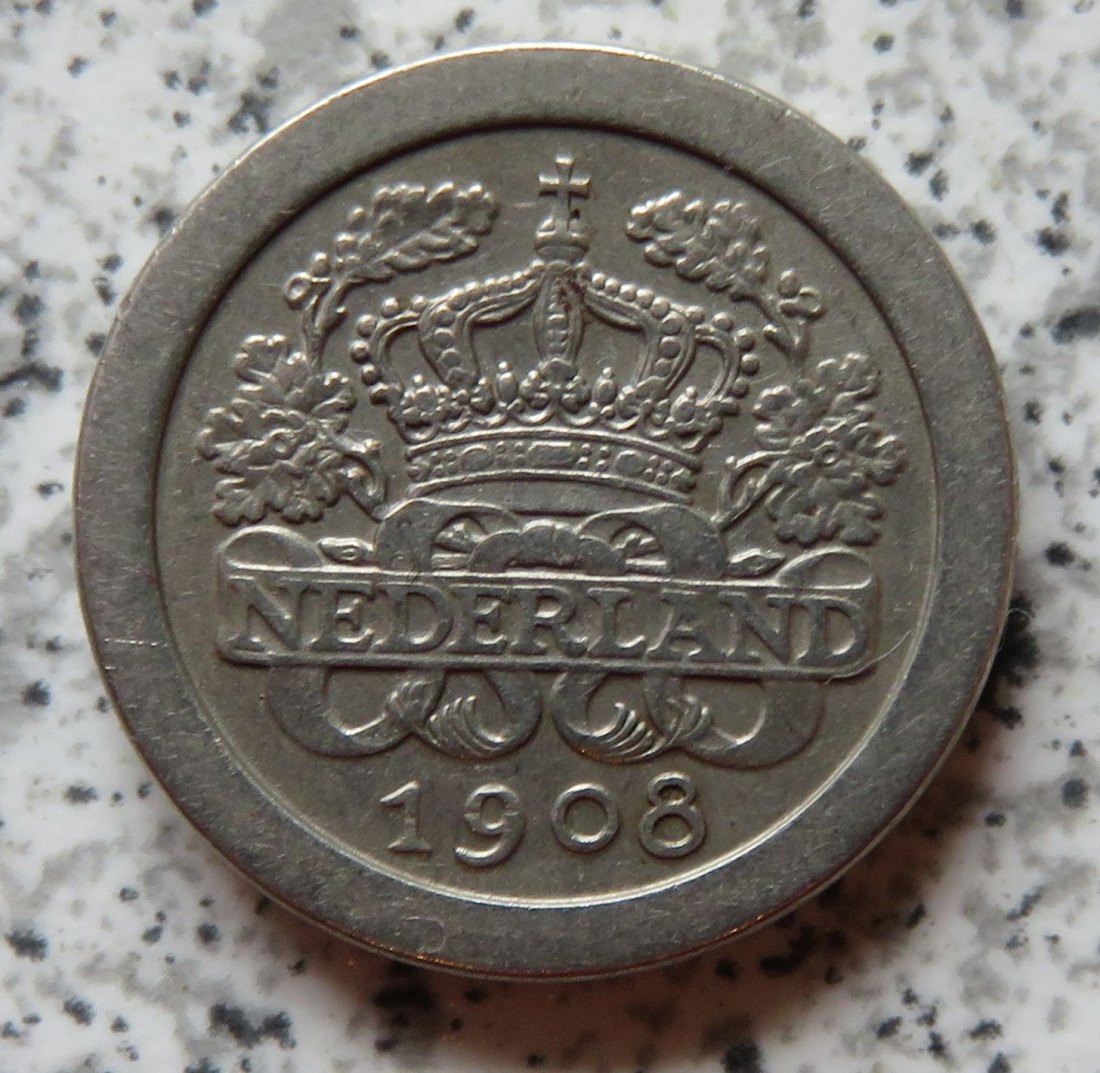  Niederlande 5 Cents 1908   