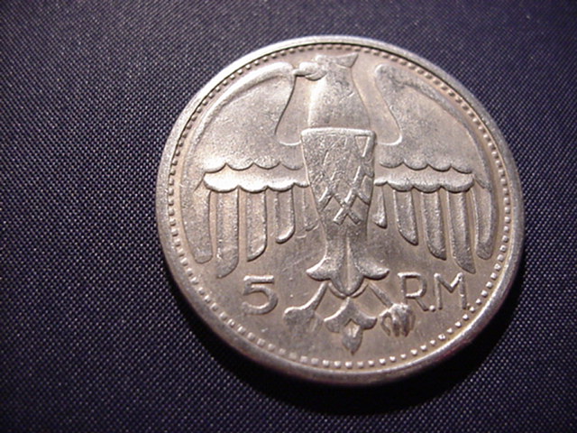  Drittes Reich 5 Reichsmark 1935   