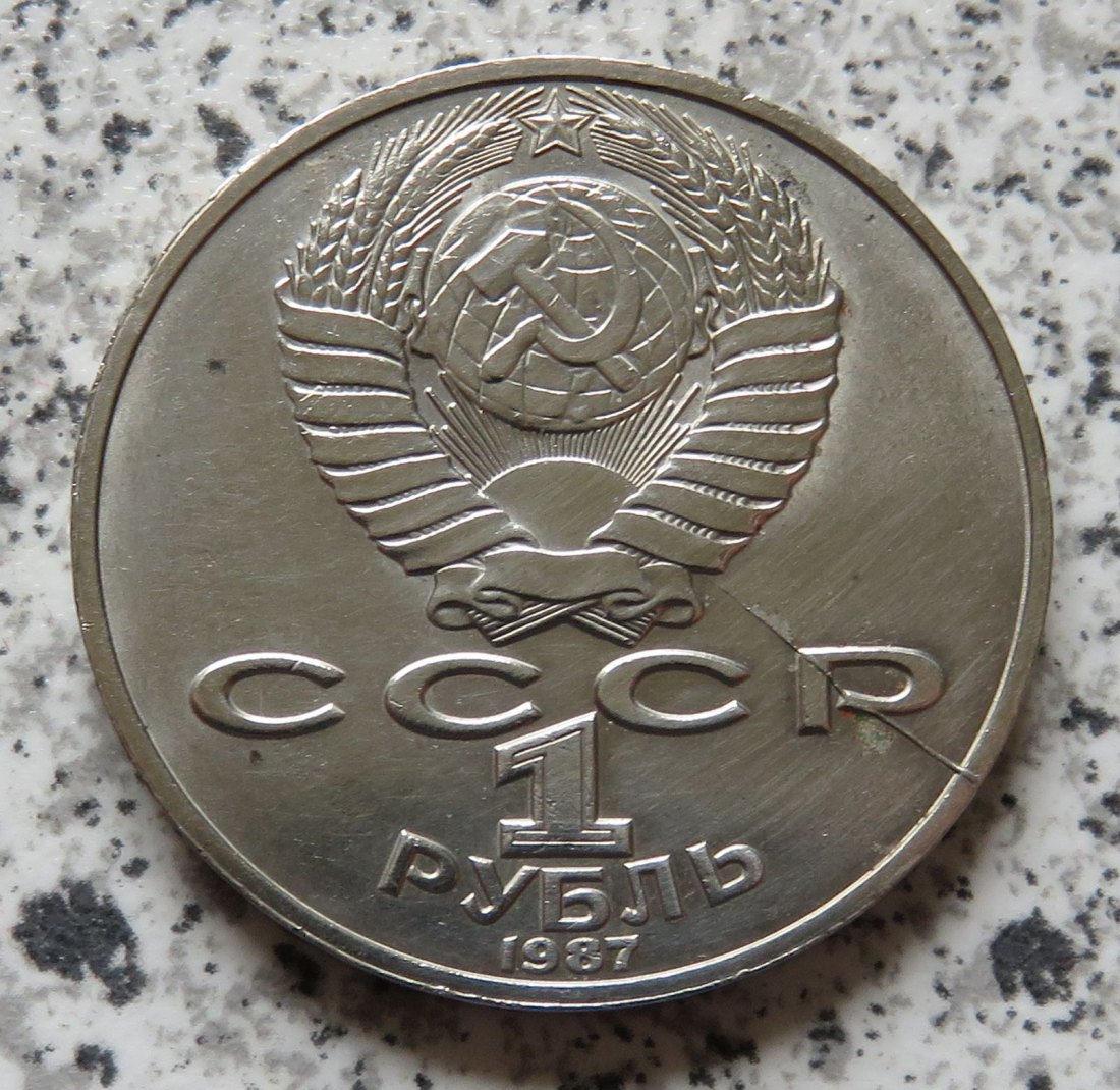  Sowjetunion 1 Rubel 1987, Ziolkowski   