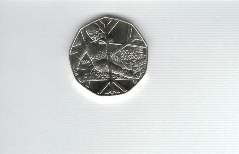  5 Euro 2005 100 Jahre Skisport Österreich silber 8g fein Spittalgold9800 (04974/5)   